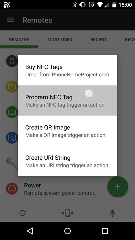 nfc tags for remote|android nfc tags examples.